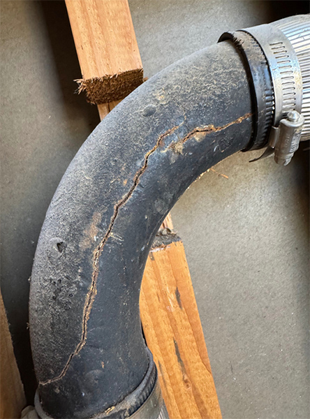 Old piping that needs to be replaced