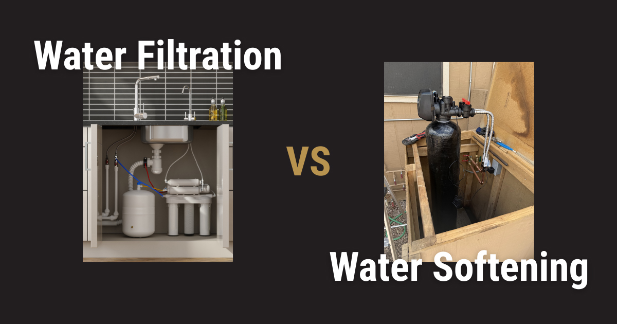 Water Filtration vs. Softening